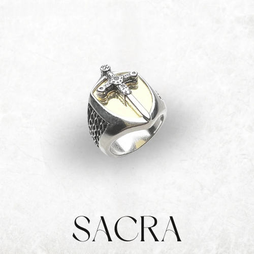 Golden St. Michael Ring